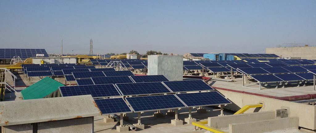Commercial solar installation
