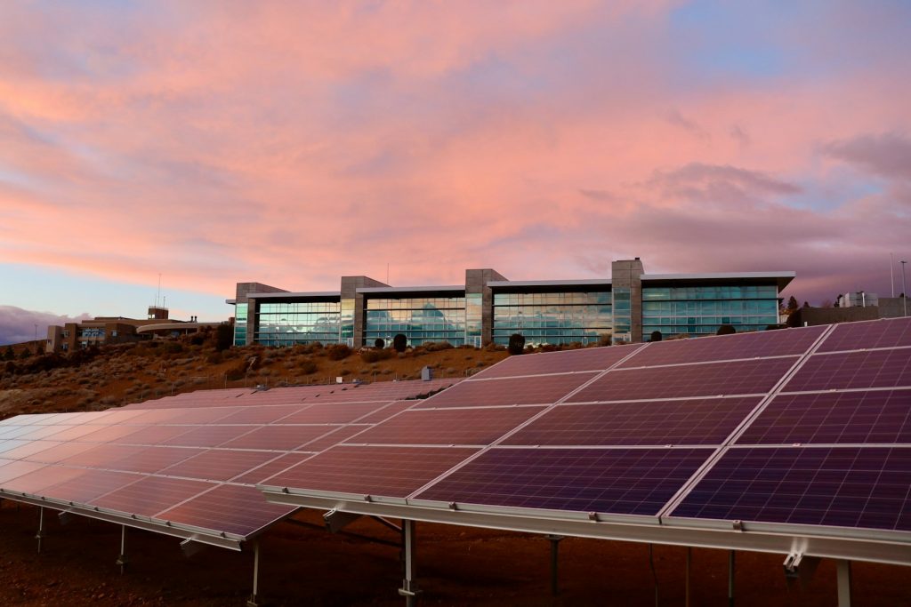 Commercial rooftop solar panels